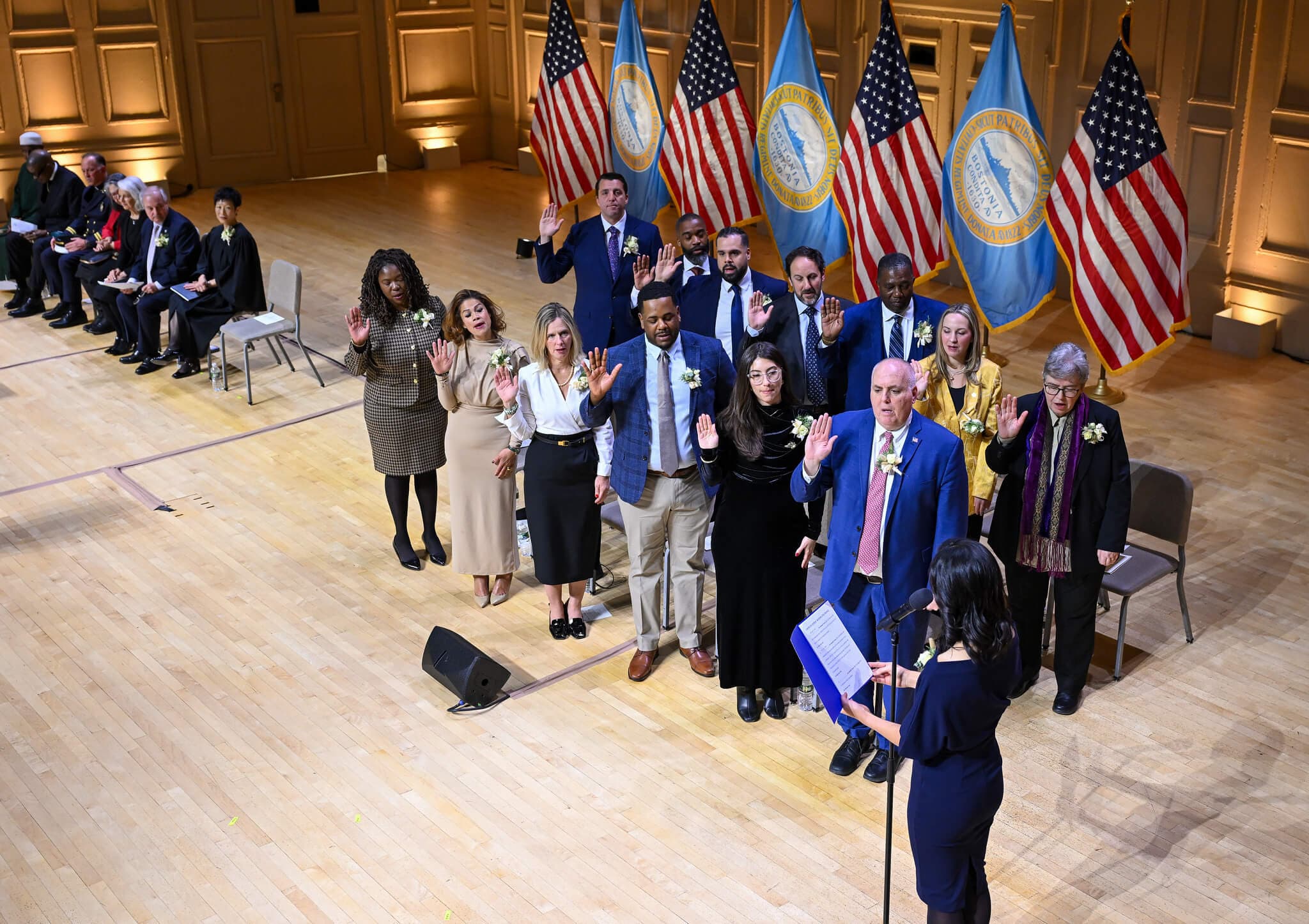 Members of council are sworn into office.