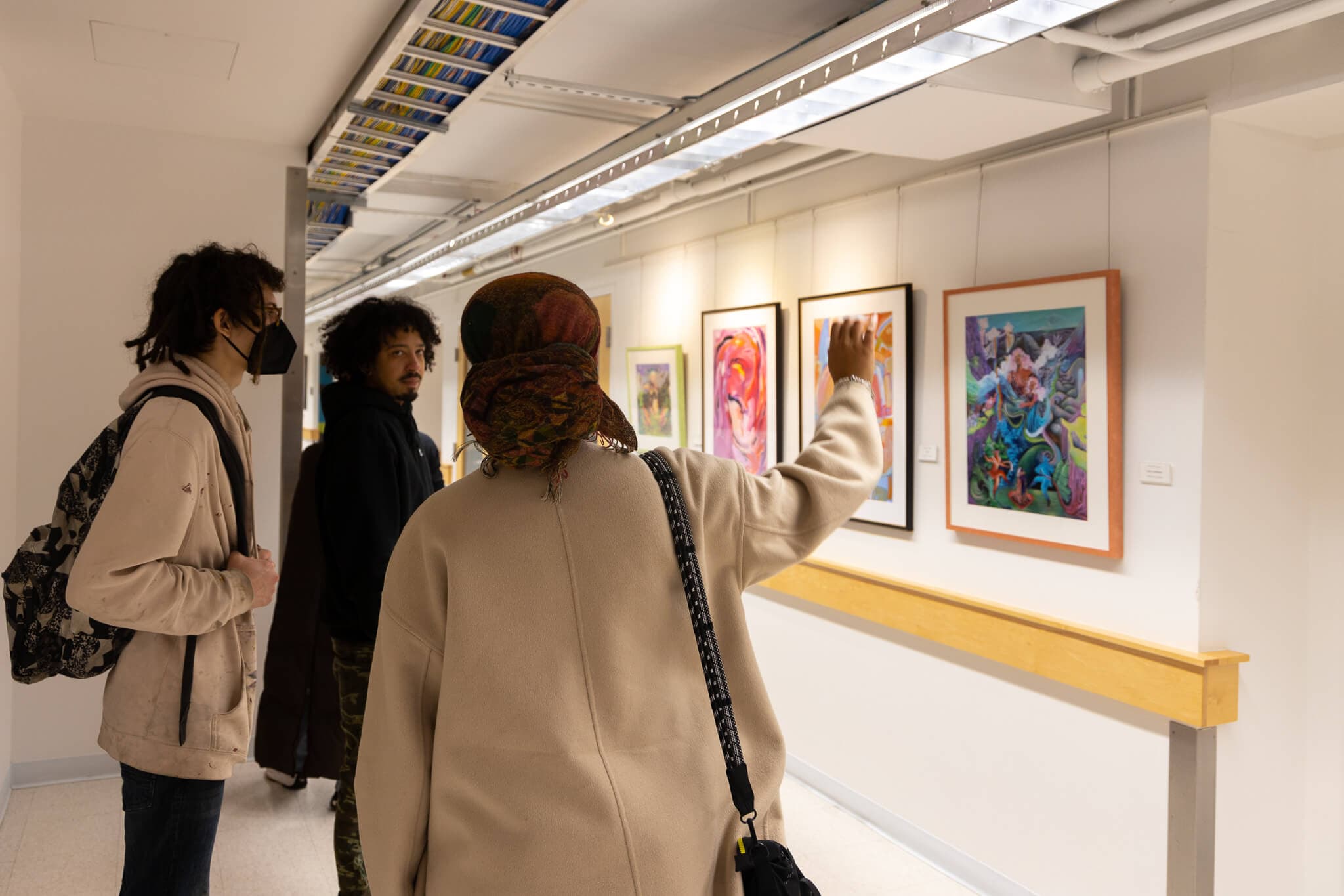 Installation view of “The Art of Communication in Racial Health Equity Innovation" at LabCentral in Cambridge